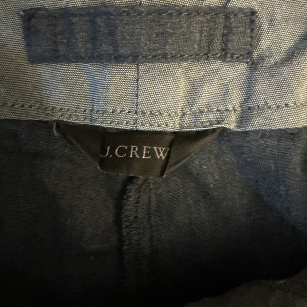 J.Crew Cotton Joggers Pants Size 34x27.5 Navy Blue Style C1562 Tapered - Picture 4 of 5